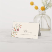 ボホ山花結婚の折り座席表 プレイスカード (正面)