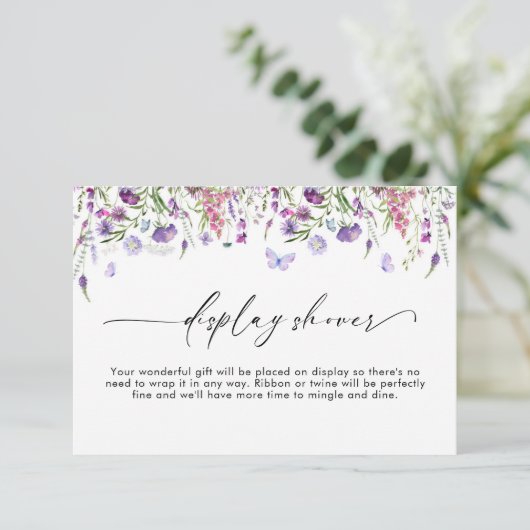 ボホ山花蝶ディスプレイシャワー エンクロージャーカード (スタンド正面)