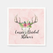 ボホ島 スカル ブライダルシャワー スタンダードカクテルナプキン (正面)