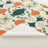 ボホ幾何ダイヤカラフルモンド模様 シェルパブランケット (3/4)