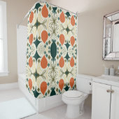 ボホ幾何ダイヤカラフルモンド模様 シャワーカーテン (インサイチュ)