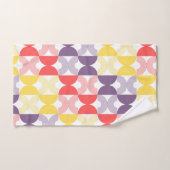 ボホ幾何モダンレトロ50sカラフル バスタオルセット (ハンドタオル)