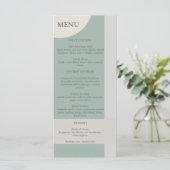 ボホ幾何モダン抽象芸術グリーングレートープ メニュー (スタンド正面)