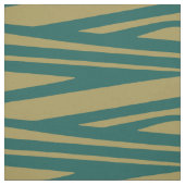 ボホ幾何学ティール（緑がかった色）ベージュ ファブリック (見本)