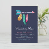 ボホ引っ越し祝いパーティーパーティの招待状 招待状 (スタンド正面)