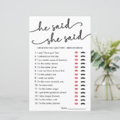 ボホ彼は彼女はブライダルシャワーゲームを言った (スタンド正面)