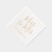 ボホ恋しく思シッエレガントクブライダルシャワーへ 箔ナプキン (右)