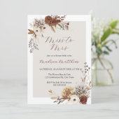 ボホ恋しく思夫人へのフローラブライダルシャワー招待 招待状 (スタンド正面)