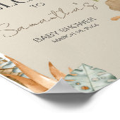 ボホ恐竜の赤ちゃんシャワーへようこそ ポスター (角)