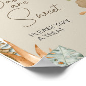 ボホ恐竜の赤ちゃんシャワーベビーは甘い ポスター (角)