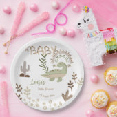 ボホ恐竜オお洒落ベビーベイビーシャワー ペーパープレート (パーティー)