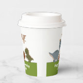 ボホ恐竜誕生日グリーンテーマ 紙コップ (右)