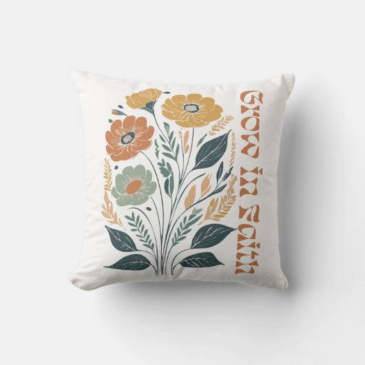 ボホ感動的キリスト教が信仰を育む クッション (正面)