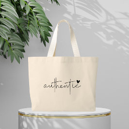 ボホ感動的引用文 ラージトートバッグ