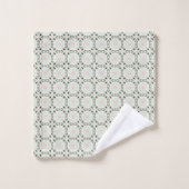 ボホ折衷的で繊細なクリスマスパターン バスタオルセット (ウォッシュタオル)