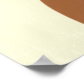 ボホ抽象芸術アーストーンフォークアンドレインボー ポスター (角)