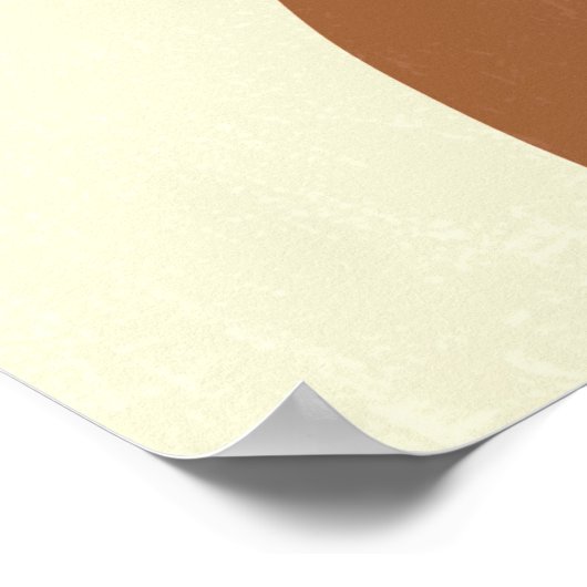 ボホ抽象芸術アーストーンフォークアンドレインボー ポスター (角)