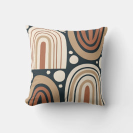 ボホ抽象芸術アーチ&ライン装飾用クッション クッション