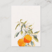 ボホ抽象芸術オレンジ庭園の結婚式披露宴 エンクロージャーカード (裏面)