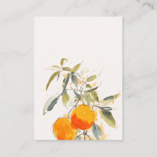 ボホ抽象芸術オレンジ庭園の結婚式披露宴 エンクロージャーカード (裏面)