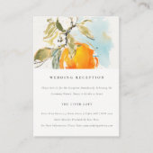 ボホ抽象芸術オレンジ庭園の結婚式披露宴 エンクロージャーカード (正面)