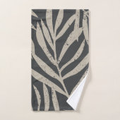 ボホ抽象芸術グランジパーム離れパターン バスタオルセット (ハンドタオル)