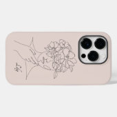ボホ抽象芸術シンプルラインアートボホシック Case-Mate iPhoneケース (裏面 (横))