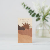 ボホ抽象芸術テラコッタデザートサンサンド コーリングカード (スタンド正面)