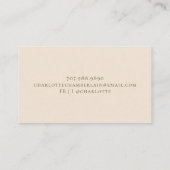 ボホ抽象芸術テラコッタデザートサンサンド コーリングカード (裏面)