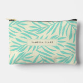 ボホ抽象芸術ブグランジルーパ葉ーム アクセサリーポーチ (正面)