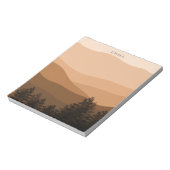 ボホ抽象芸術ランドスケープパーソナライズされた山 ノートパッド (回転)