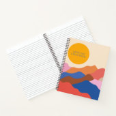 ボホ抽象芸術ランドスケープパーソナライズされた山 ノートブック (内部)