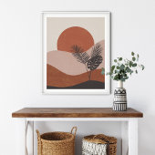 ボホ抽象芸術ランドスケープ ポスター