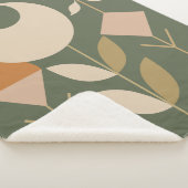 ボホ抽象芸術リリー シェルパブランケット (3/4)