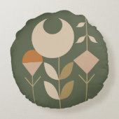ボホ抽象芸術リリー ラウンドクッション (裏面)