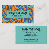 ボホ抽象芸術レトロ 名刺 (正面/裏面)