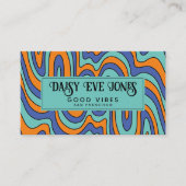 ボホ抽象芸術レトロ 名刺 (正面)