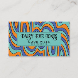ボホ抽象芸術レトロ 名刺