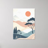 ボホ抽象芸術景観 キャンバスプリント (正面)