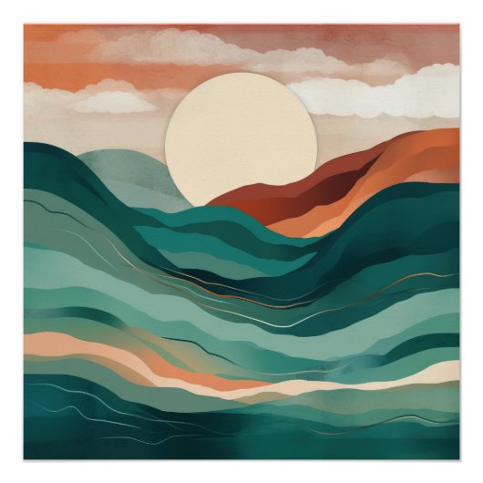 ボホ抽象芸術 ポスター (正面)