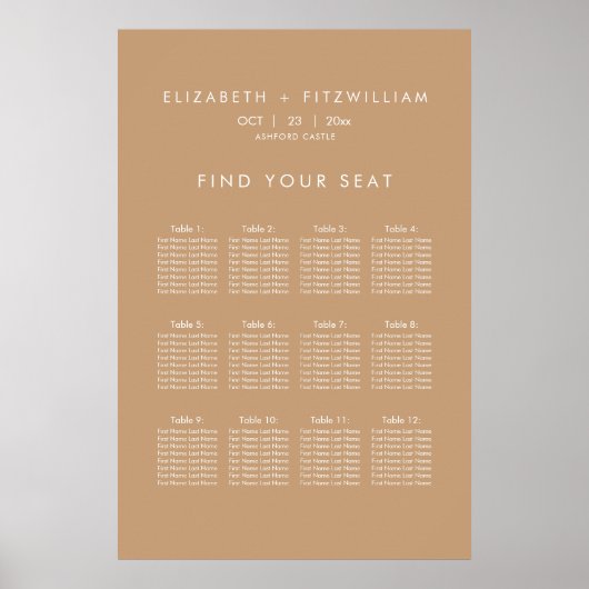 ボホ抽象芸術 | Gentle Fawn 結婚's Seat Poster ポスター (正面)