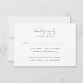 ボホ抽象芸術 | Gentle Fawn Wedding RSVPカード (裏面)