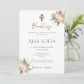 ボホ招待状スペインのバプティスガール 招待状 (スタンド正面)