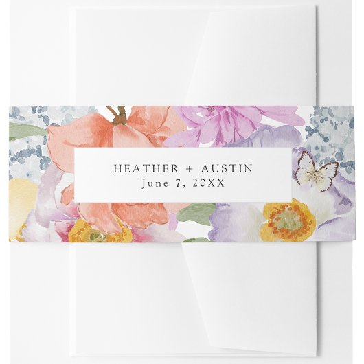 ボホ招待状用帯 招待状ベリーバンド