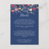 ボホ数々のー色の野結婚花詳細 エンクロージャーカード (正面)