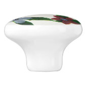 ボホ数々の色の花のビクトリアン模様 セラミックノブ (側面)