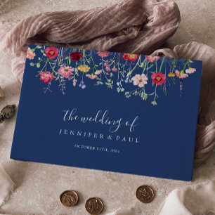 ボホ数々の色の野結婚花 ゲストブック