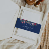 ボホ数々の色の野結婚花 招待状ベリーバンド