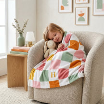 ボホ数々の色チェッカーボードモノグラム