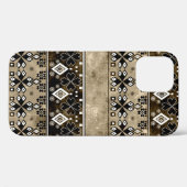 ボホ族のグランジ様式。部族の古いアートプリント。 Case-Mate iPhoneケース (裏面 (横))